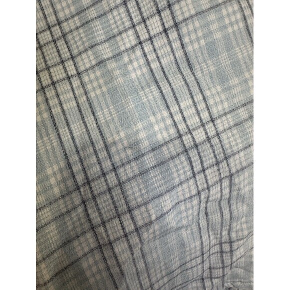 LL Bean Shirt Mens 2 XL XXL Blue Plaid Tropicwear UPF 50 Sun Protection Outdoors - Picture 5 of 9